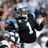 Dec 1, 2013; Charlotte, NC, USA; Carolina Panthers quarterback Cam Newton (1) drops back to pass during the second half of the game against Dec 1, 2013; Charlotte, NC, USA; Carolina Panthers quarterback Cam Newton (1) drops back to pass during the second half of the game against