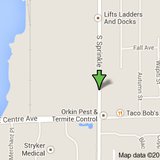 Sprinkle Avenue is at least four lanes wide in this area. Sprinkle Avenue is at least four lanes wide in this area.