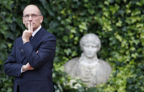 Italian Prime Minister Enrico Letta looks up as he waits for the arrival of his Israeli counterpart Benjamin Netanyahu at Villa Madama in Ro Italian Prime Minister Enrico Letta looks up as he waits for the arrival of his Israeli counterpart Benjamin Netanyahu at Villa Madama in Ro