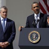 U.S. President Barack Obama talks about the Fiscal Year 2014 Budget while next to acting Director of Office of Management and Budget Jeffrey U.S. President Barack Obama talks about the Fiscal Year 2014 Budget while next to acting Director of Office of Management and Budget Jeffrey