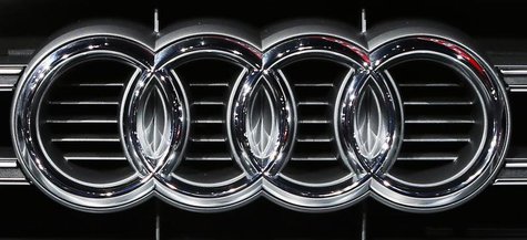 The Audi logo is pictured during the 2013 Los Angeles Auto Show in Los Angeles, California November 20, 2013. REUTERS/Lucy Nicholson The Audi logo is pictured during the 2013 Los Angeles Auto Show in Los Angeles, California November 20, 2013. REUTERS/Lucy Nicholson