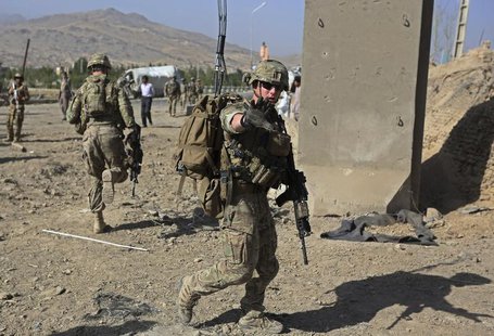 U.S. troops, part of the NATO-led International Security Assistance Force (ISAF), arrive at the site of a suicide attack in Maidan Shar, the U.S. troops, part of the NATO-led International Security Assistance Force (ISAF), arrive at the site of a suicide attack in Maidan Shar, the