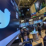 The Twitter symbol is displayed at the post where the stock is traded on the floor of the New York Stock Exchange, November 15, 2013. REUTER The Twitter symbol is displayed at the post where the stock is traded on the floor of the New York Stock Exchange, November 15, 2013. REUTER