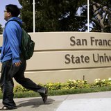 A student walks on the campus of San Francisco State University in San Francisco, California June 30, 2009. REUTERS/Robert Galbraith A student walks on the campus of San Francisco State University in San Francisco, California June 30, 2009. REUTERS/Robert Galbraith