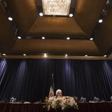 Iran's President Hassan Rouhani (L) speaks during a news conference in New York September 27, 2013. REUTERS/Adrees Latif Iran's President Hassan Rouhani (L) speaks during a news conference in New York September 27, 2013. REUTERS/Adrees Latif