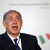 Israeli Prime Minister Benjamin Netanyahu gestures as he talks during a joint news conference with his Italian counterpart Enrico Letta at t Israeli Prime Minister Benjamin Netanyahu gestures as he talks during a joint news conference with his Italian counterpart Enrico Letta at t