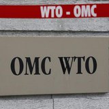 The World Trade Organization WTO sign is seen at the entrance of the WTO headquarters in Geneva April 9, 2013. REUTERS/Ruben Sprich The World Trade Organization WTO sign is seen at the entrance of the WTO headquarters in Geneva April 9, 2013. REUTERS/Ruben Sprich