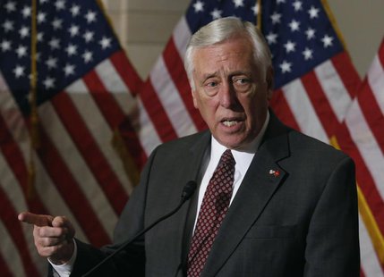 U.S. Representative Steny Hoyer (D-MD) talks to the media on Obamacare following a Caucus meeting on Capitol Hill in Washington, November 14 U.S. Representative Steny Hoyer (D-MD) talks to the media on Obamacare following a Caucus meeting on Capitol Hill in Washington, November 14
