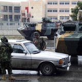 Lebanese army soldiers man a checkpoint during a patrol, following the government's decision to place the northern city under the supervisio Lebanese army soldiers man a checkpoint during a patrol, following the government's decision to place the northern city under the supervisio