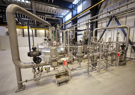 A view shows an insulin production line at Novo Nordisk's plant in Kalundborg November 4, 2013. Picture taken November 4, 2013. REUTERS/Fabi A view shows an insulin production line at Novo Nordisk's plant in Kalundborg November 4, 2013. Picture taken November 4, 2013. REUTERS/Fabi