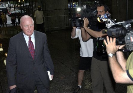 Former Tyco International Ltd. Chief Executive Dennis Kozlowski arrives at State Supreme Court in New York June 10, 2005, for the seventh da Former Tyco International Ltd. Chief Executive Dennis Kozlowski arrives at State Supreme Court in New York June 10, 2005, for the seventh da