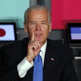 U.S. Vice President Joe Biden (L) gestures as he speaks to Japanese business leaders during their meeting at the headquarters of internet co U.S. Vice President Joe Biden (L) gestures as he speaks to Japanese business leaders during their meeting at the headquarters of internet co