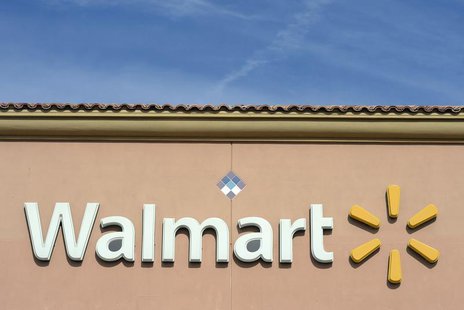 The Walmart logo is pictured at its store in the Porter Ranch section of Los Angeles November 26, 2013. REUTERS/Kevork Djansezian The Walmart logo is pictured at its store in the Porter Ranch section of Los Angeles November 26, 2013. REUTERS/Kevork Djansezian