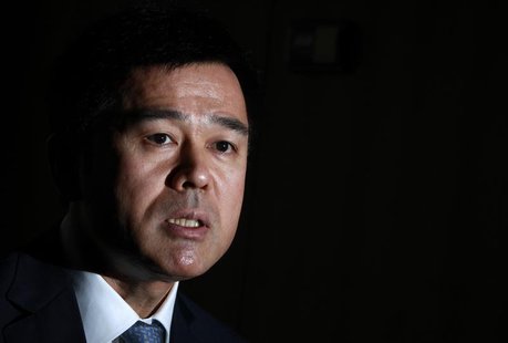 Bank of Japan board member Takehiro Sato speaks during an interview with Reuters at the central bank in Tokyo September 26, 2012. REUTERS/Yu Bank of Japan board member Takehiro Sato speaks during an interview with Reuters at the central bank in Tokyo September 26, 2012. REUTERS/Yu