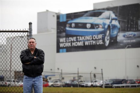 Jeffrey Hand, who was employed with Ford Motor Company for over 14 years, poses for a portrait outside the Ford Flat Rock Assembly Plant in Jeffrey Hand, who was employed with Ford Motor Company for over 14 years, poses for a portrait outside the Ford Flat Rock Assembly Plant in