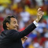 Italy's coach Cesare Prandelli gestures during their Confederations Cup semi-final soccer match against Spain at the Estadio Castelao in For Italy's coach Cesare Prandelli gestures during their Confederations Cup semi-final soccer match against Spain at the Estadio Castelao in For