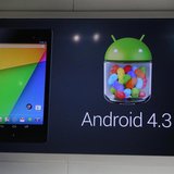 Google's Android 4.3 operating system, is announced to be installed in the new Nexus 7 tablet, during a Google event at Dogpatch Studio in S Google's Android 4.3 operating system, is announced to be installed in the new Nexus 7 tablet, during a Google event at Dogpatch Studio in S