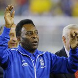 Soccer great Pele waves to the crowd before the international friendly soccer match between Brazil and Portugal in Foxborough, Massachusetts Soccer great Pele waves to the crowd before the international friendly soccer match between Brazil and Portugal in Foxborough, Massachusetts