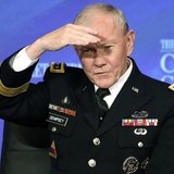 Chairman of the Joint Chiefs of Staff U.S. Army General Martin Dempsey looks out into the audience as he participates in an onstage intervie Chairman of the Joint Chiefs of Staff U.S. Army General Martin Dempsey looks out into the audience as he participates in an onstage intervie