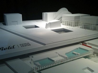 A model of the planned retail space at the World Trade Center, which will be above ground and two-stories below ground May 21, 2012. REUTERS A model of the planned retail space at the World Trade Center, which will be above ground and two-stories below ground May 21, 2012. REUTERS