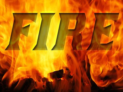 Fire under investigation copyright Midwest Communications, Inc. Fire under investigation copyright Midwest Communications, Inc.