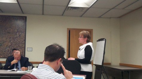 Finance Director Tracie Moored walked the board through the Administration's proposal yesterday afternoon. Some had objections and suggestions for modifications. Finance Director Tracie Moored walked the board through the Administration's proposal yesterday afternoon. Some had objections and suggestions for modifications.