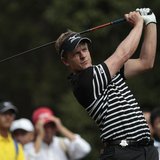 Luke Donald of Britain tees off on the 15th hole during the first round of the WGC-HSBC Champions golf tournament in Shanghai October 31, 20 Luke Donald of Britain tees off on the 15th hole during the first round of the WGC-HSBC Champions golf tournament in Shanghai October 31, 20