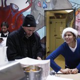Small-business owners Ralph Gorham (C) and Susan Povich (R) prepare for a delivery of live lobsters at their shop "Redhook Lobster Pound" in Small-business owners Ralph Gorham (C) and Susan Povich (R) prepare for a delivery of live lobsters at their shop "Redhook Lobster Pound" in