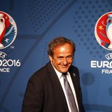 Michel Platini, UEFA President walks in front of the UEFA EURO 2016 logo at a news conference in Paris June 26, 2013. REUTERS/Charles Platia Michel Platini, UEFA President walks in front of the UEFA EURO 2016 logo at a news conference in Paris June 26, 2013. REUTERS/Charles Platia