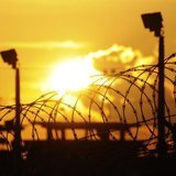 The sun rises over the U.S. detention center "Camp Delta" at US Naval Base Guantanamo Bay in Cuba October 18, 2012 in this photo reviewed by The sun rises over the U.S. detention center "Camp Delta" at US Naval Base Guantanamo Bay in Cuba October 18, 2012 in this photo reviewed by
