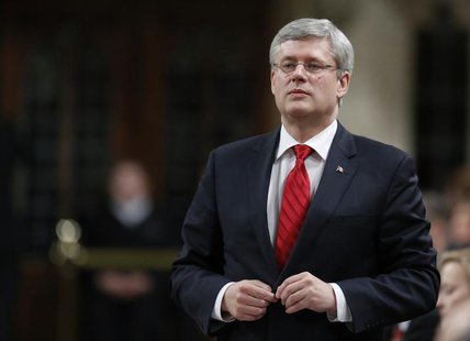 Canada's Prime Minister Stephen Harper pauses while speaking during Question Period in the House of Commons on Parliament Hill in Ottawa Dec Canada's Prime Minister Stephen Harper pauses while speaking during Question Period in the House of Commons on Parliament Hill in Ottawa Dec