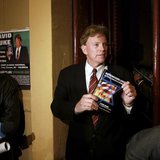 David Duke, former Republican member of the Louisiana House of Representatives and former Grand Wizard of the Knights of the Ku Klux Klan, s David Duke, former Republican member of the Louisiana House of Representatives and former Grand Wizard of the Knights of the Ku Klux Klan, s