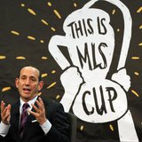 Dec 3, 2013; New York, NY, USA; MLS commissioner Don Garber speaks about the state of the league at Google Offices. Noah K. Murray-USA TODAY Dec 3, 2013; New York, NY, USA; MLS commissioner Don Garber speaks about the state of the league at Google Offices. Noah K. Murray-USA TODAY