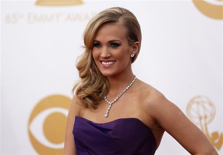 Actress and singer Carrie Underwood from ABC's series "Nashville" arrives at the 65th Primetime Emmy Awards in Los Angeles in this September Actress and singer Carrie Underwood from ABC's series "Nashville" arrives at the 65th Primetime Emmy Awards in Los Angeles in this September