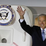 U.S. Vice President Joe Biden waves upon his arrival at Osan Air Base, south of Seoul December 5, 2013. REUTERS/Kim Hong-Ji U.S. Vice President Joe Biden waves upon his arrival at Osan Air Base, south of Seoul December 5, 2013. REUTERS/Kim Hong-Ji