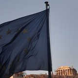 An European Union flag flutters in front of the Parthenon temple in Athens August 20, 2013. REUTERS/John Kolesidis An European Union flag flutters in front of the Parthenon temple in Athens August 20, 2013. REUTERS/John Kolesidis