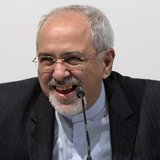 Iranian Foreign Minister Mohammad Javad Zarif smiles as he speaks to the media at the International Conference Centre of Geneva in Geneva No Iranian Foreign Minister Mohammad Javad Zarif smiles as he speaks to the media at the International Conference Centre of Geneva in Geneva No