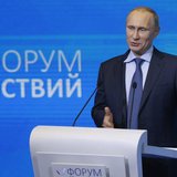 Russian President Vladimir Putin addresses the audience during a meeting with members of the All-Russian People's Front group in Moscow, Dec Russian President Vladimir Putin addresses the audience during a meeting with members of the All-Russian People's Front group in Moscow, Dec