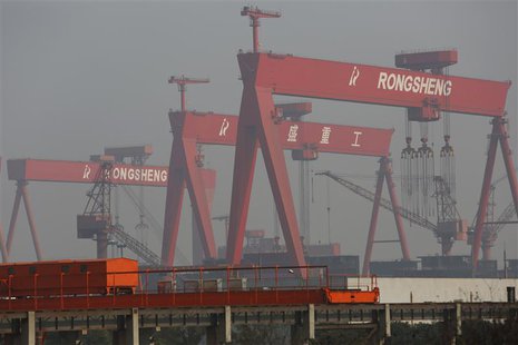 A view of the Rongsheng Heavy Industries shipyard is seen in Nantong, Jiangsu province December 4, 2013. REUTERS/Aly Song A view of the Rongsheng Heavy Industries shipyard is seen in Nantong, Jiangsu province December 4, 2013. REUTERS/Aly Song