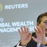 REYL & Cie SA Chief Executive Officer Francois Reyl gestures during the Reuters Global Wealth Management Summit in Geneva October 7, 2009. R REYL & Cie SA Chief Executive Officer Francois Reyl gestures during the Reuters Global Wealth Management Summit in Geneva October 7, 2009. R