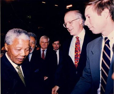 Fred Upton with Nelson Mandela Fred Upton with Nelson Mandela