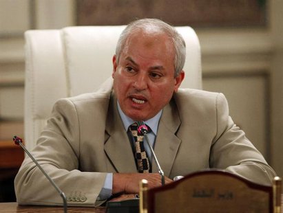 Libya's Oil Minister Abdelbari al-Arusi speaks during a joint news conference with Prime Minister Ali Zeidan at the Prime Minister's Office Libya's Oil Minister Abdelbari al-Arusi speaks during a joint news conference with Prime Minister Ali Zeidan at the Prime Minister's Office