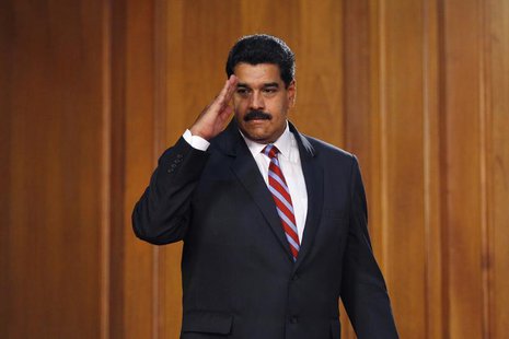 Venezuela's President Nicolas Maduro arrives at a meeting with ministers and lawmakers of the National Assembly at Miraflores Palace in Cara Venezuela's President Nicolas Maduro arrives at a meeting with ministers and lawmakers of the National Assembly at Miraflores Palace in Cara