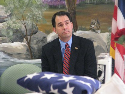 Governor Scott Walker listens during Pearl Harbor commemoration.
Governor Scott Walker listens during Pearl Harbor commemoration.