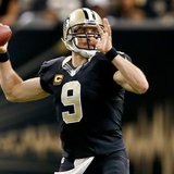 Dec 8, 2013; New Orleans, LA, USA; New Orleans Saints quarterback Drew Brees (9) throws a pass against the Carolina Panthers during the seco Dec 8, 2013; New Orleans, LA, USA; New Orleans Saints quarterback Drew Brees (9) throws a pass against the Carolina Panthers during the seco