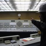A spokesperson of EVN, the company owning Austria's unique nuclear power plant, shows the switching station in Zwentendorf, some 50 km (31 m A spokesperson of EVN, the company owning Austria's unique nuclear power plant, shows the switching station in Zwentendorf, some 50 km (31 m