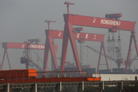A view of the Rongsheng Heavy Industries shipyard is seen in Nantong, Jiangsu province December 4, 2013. REUTERS/Aly Song A view of the Rongsheng Heavy Industries shipyard is seen in Nantong, Jiangsu province December 4, 2013. REUTERS/Aly Song