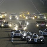 Race cars compete during the start of the final race of the 2013 World Endurance Championship (WEC) Six Hours of Bahrain at the Bahrain Inte Race cars compete during the start of the final race of the 2013 World Endurance Championship (WEC) Six Hours of Bahrain at the Bahrain Inte