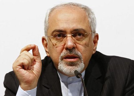 Iran's Foreign Minister Mohammad Javad Zarif speaks to the media during a news conference following the E3/EU+3-Iran talks in Geneva Novembe Iran's Foreign Minister Mohammad Javad Zarif speaks to the media during a news conference following the E3/EU+3-Iran talks in Geneva Novembe