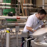A Novo Nordisk employee controls a machine at an insulin production line in a plant in Kalundborg November 4, 2013. Picture taken November 4 A Novo Nordisk employee controls a machine at an insulin production line in a plant in Kalundborg November 4, 2013. Picture taken November 4